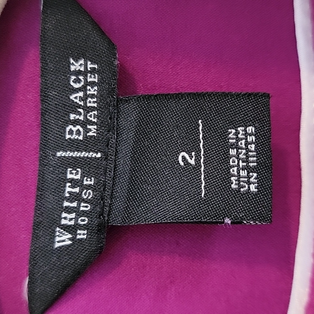 White House Black Market Fuchsia Blazer - Picture 3 of 8